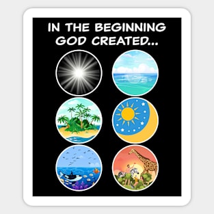 6 Days of Creation – Genesis 1-2 School Teacher & Kids Sticker